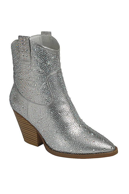 Glitzy Rhinestone Boots -Multiple Colors