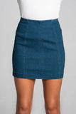 Panel Denim Mini Skirt