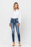 Parkside Distressed High Rise Skinny Jeans