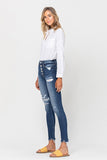 Parkside Distressed High Rise Skinny Jeans