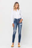 Parkside Distressed High Rise Skinny Jeans