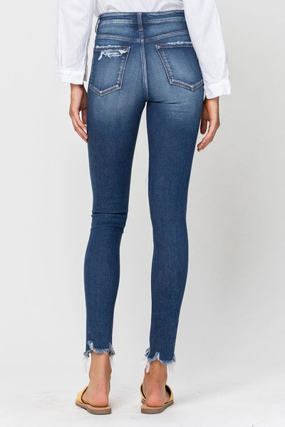 Parkside Distressed High Rise Skinny Jeans
