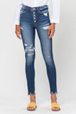 Parkside Distressed High Rise Skinny Jeans