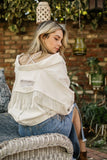 RHINESTONE FRINGE DISTRESSED DENIM JACKET ~Multiple Colors