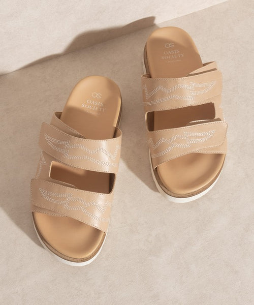 Layla Embroidered Slide