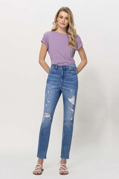 Undeniable Distressed Mom Jeans