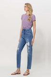 Undeniable Distressed Mom Jeans