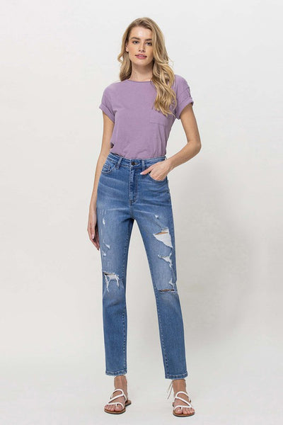 Undeniable Distressed Mom Jeans