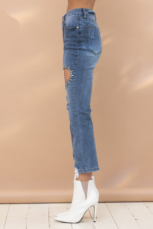 Taylor Heart Cutout Jeans
