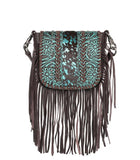 Leather Tooled Crossbody