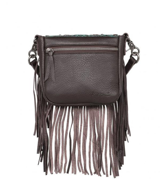 Leather Tooled Crossbody