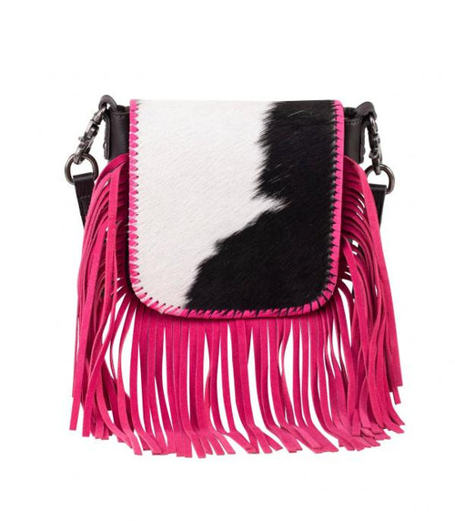 Hair on Hide Crossbody - Pink