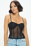Karma Rhinestone Corset Top