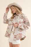 Jacquard Aztec Shacket ~Multiple Colors