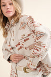Jacquard Aztec Shacket ~Multiple Colors