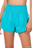 WINDBREAKER SMOCKED WAISTBAND RUNNING SHORTS~ Multiple Colors