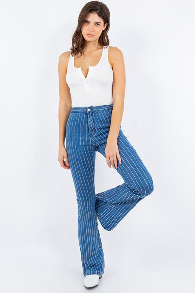 Rhinestone Cowgirl Flare Jeans