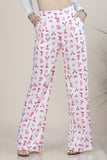 Pink Cowgirl Collage Printed Pants