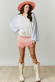 Ombre Fringe Skirt