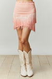 Ombre Fringe Skirt