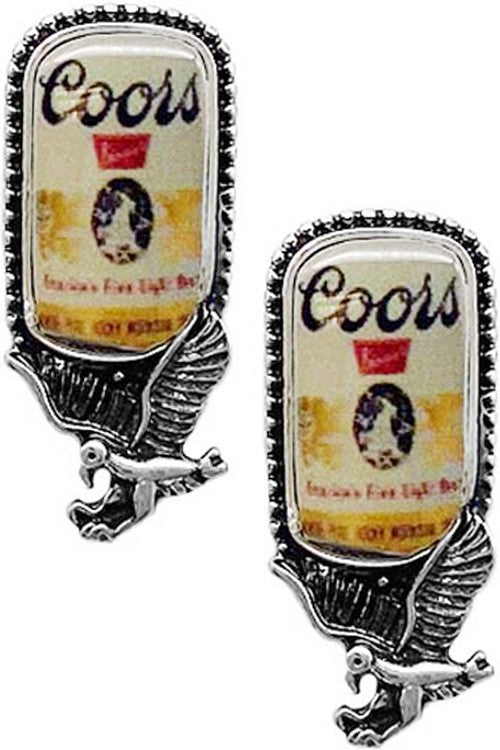 Eagle Beer Earrings