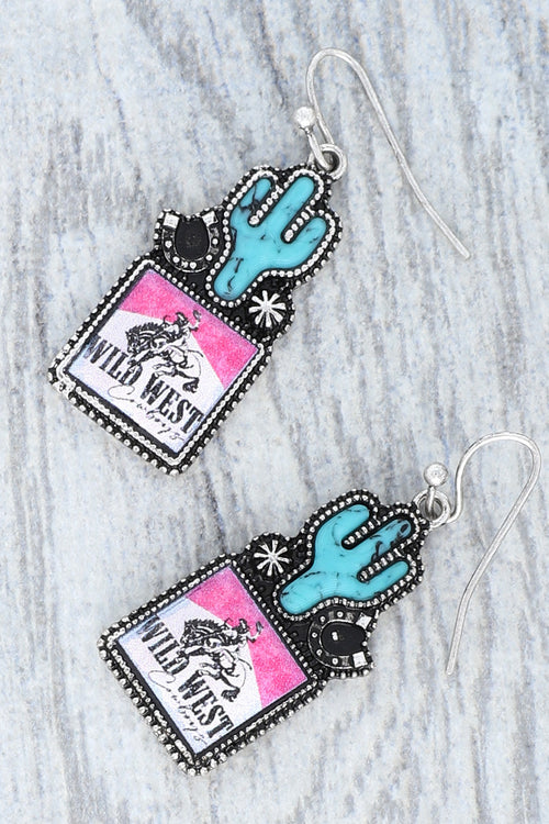 Wild West Cactus Earrings