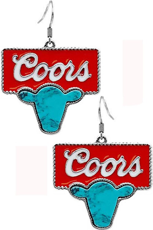 C & Cow Earrings
