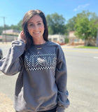 Charcoal Checkered Mama Sweatshirt