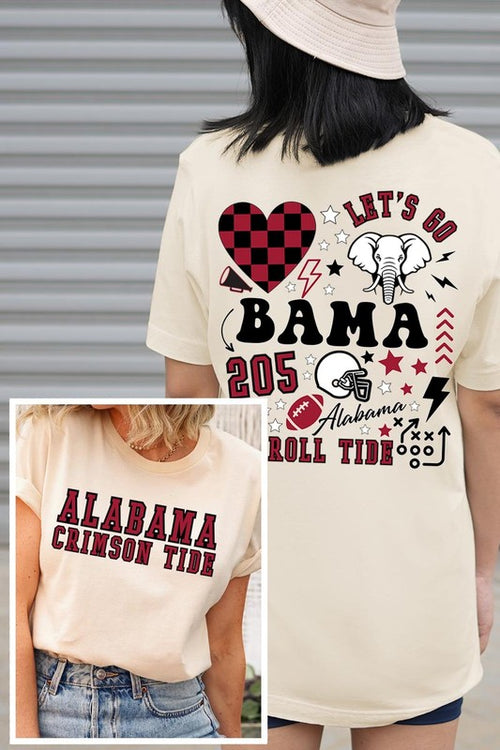 Bama Gameday Collage Tee ~ Multiple Colors