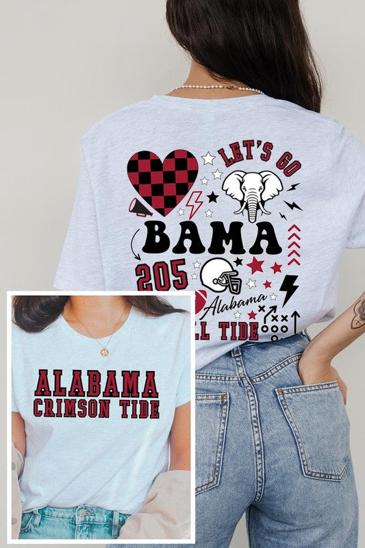 Bama Gameday Collage Tee ~ Multiple Colors