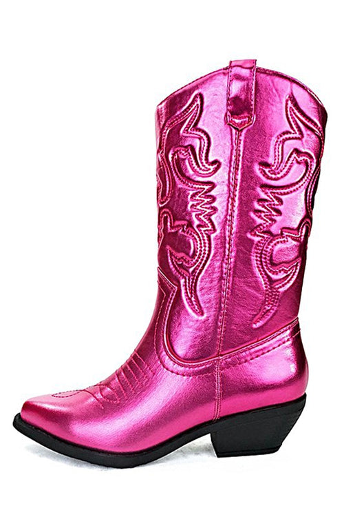 Cowbabe Metallic Boots