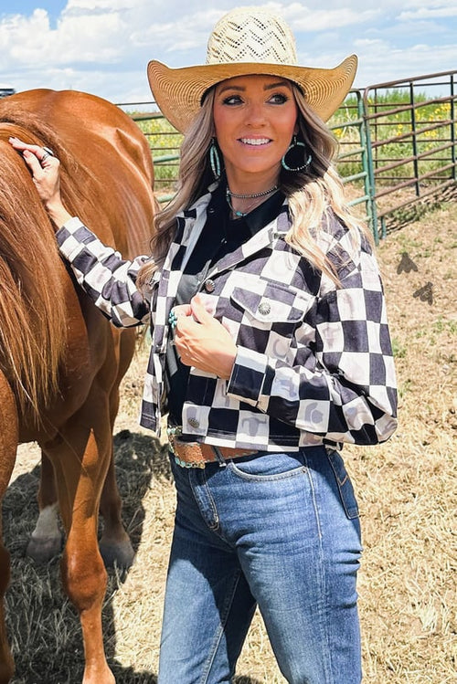 Check Me Now Cowgirl Crop Jacket