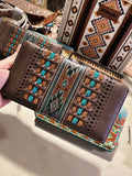 Montana West Aztec Embossed Collection Wallet