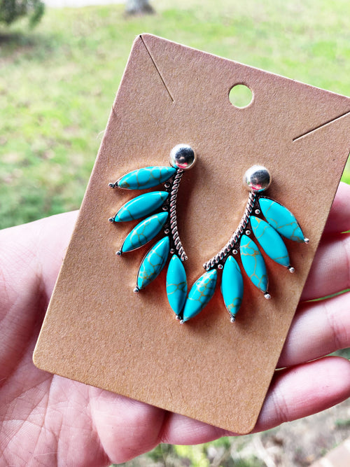 Fierce Turquoise Earrings