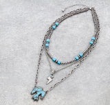 Multi Layered with Thunderbird Necklace