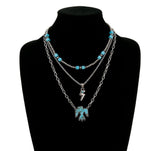 Multi Layered with Thunderbird Necklace