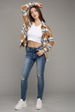 Pumpkin Patch Plaid Shacket