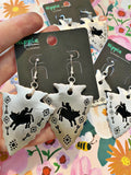 Cowboy Rodeo Arrowhead Earrings