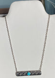 Textured Bar Necklace