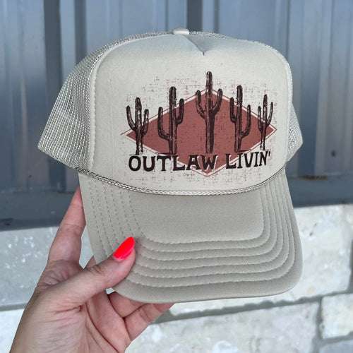Outlaw Livin' Cream Snapback ~Multiple Colors