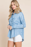 You're A Star Button-Up Denim Look Shirt