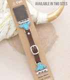 Turquoise Cow Watch Band