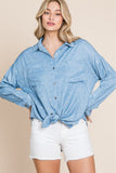 You're A Star Button-Up Denim Look Shirt
