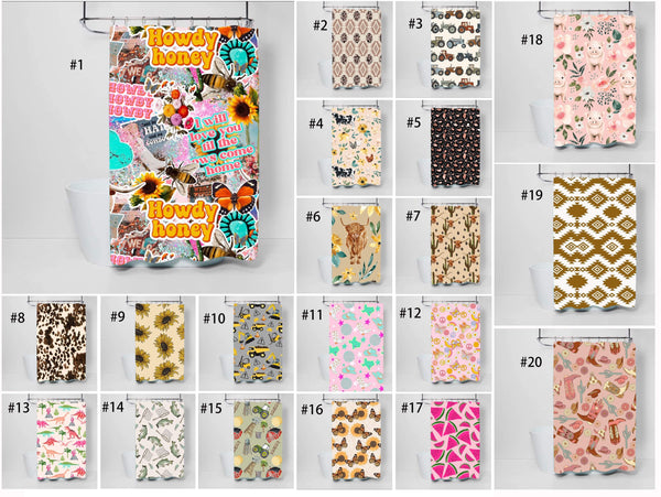 Western Shower Curtains~ Multiple Styles ** ONLINE EXCLUSIVE **