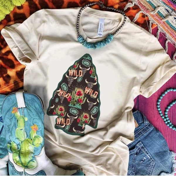 Wild Leopard Cactus Arrowhead Tee *Online Exclusive*