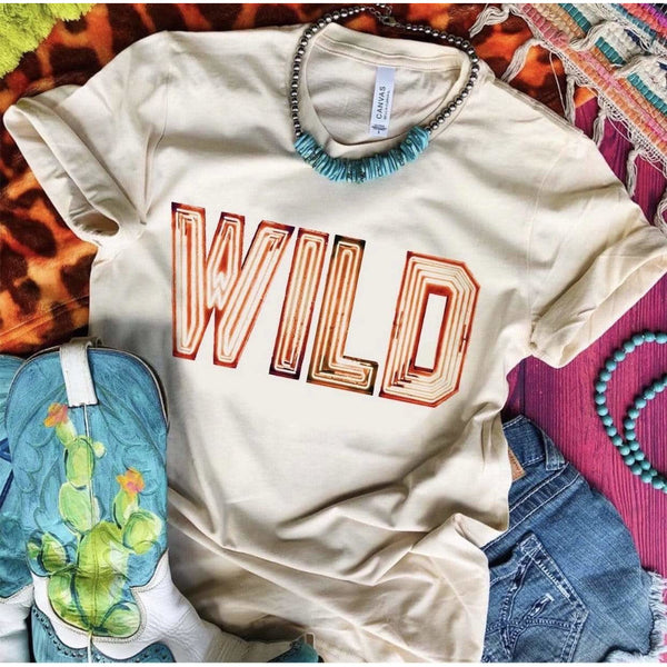 WILD Marquee Letters Tee *Online Exclusive*